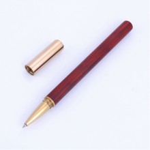創意檀木質簽字筆高檔紅木筆黃銅金屬筆商務禮品筆可定制刻字logo