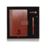 紅木筆記本套裝高檔商務禮品定制印LOGO