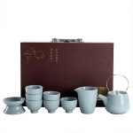 哥窯陶瓷茶具 功夫茶具禮盒泡茶杯蓋碗提梁壺