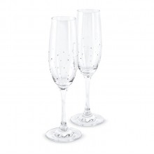 施華洛世奇進口水晶香檳杯（兩只裝）
