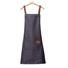 防水防油圍裙印logo女廚房餐飲奶茶咖啡店工作服圍裙家用爆款圍腰