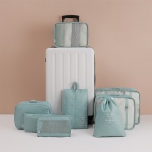 優選旅行斜紋牛津布八件收納袋套裝旅游衣物分類整理袋