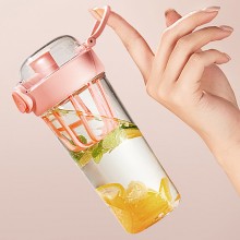 富光tritan搖搖杯塑料杯子攪拌奶昔蛋白粉健身運動便攜水杯夏季