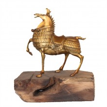 純黃銅馬到成功辦公室擺件家居工藝品紀念品定制