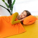 新款水果三合一空調被沙發靠墊抱枕被子兩用兒童午睡毯子