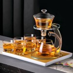 泡茶神器玻璃全自動懶人茶具套裝耐高溫家用功夫懶人磁吸茶具