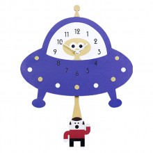 兒童意裝飾鐘表 可愛汽車卡通搖擺