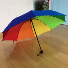 8骨三折彩虹傘批發各大保險廣告傘 logo 禮品雨傘