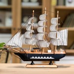 地中海木質帆船模型樣板間酒柜玄關創意擺件