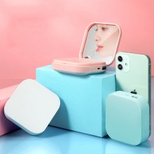 創意迷你化妝鏡充電寶10000毫安