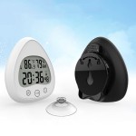 浴室鐘lcd溫濕度數字顯示靜音定制公司廣告禮品