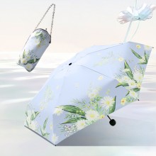 口袋傘女防曬防紫外線太陽傘小巧便攜五折傘膠囊遮陽傘定制公司廣告禮品
