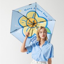 拉遮陽傘女防紫外線晴雨兩用小巧便攜折疊迷你防曬傘定制公司廣告禮品
