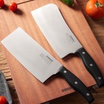 歐美達刀具套裝兩件不銹鋼菜刀斬骨切片菜組合定制公司廣告禮品