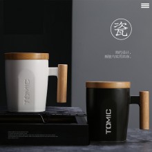 定制公司廣告禮品辦公室陶瓷茶杯白色會議杯喝水杯子印logo